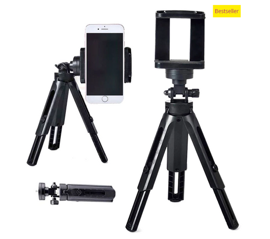 Adjustable Tripod Phone Stand  - 180° and 360°