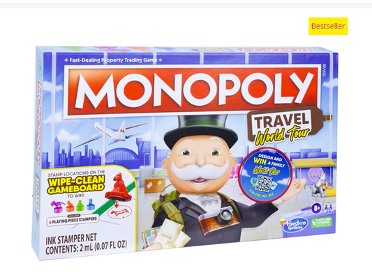 Monopoly Game Travel World Tour 27x40cm