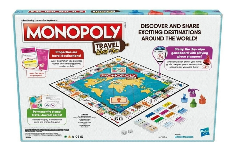 Monopoly Game Travel World Tour 27x40cm