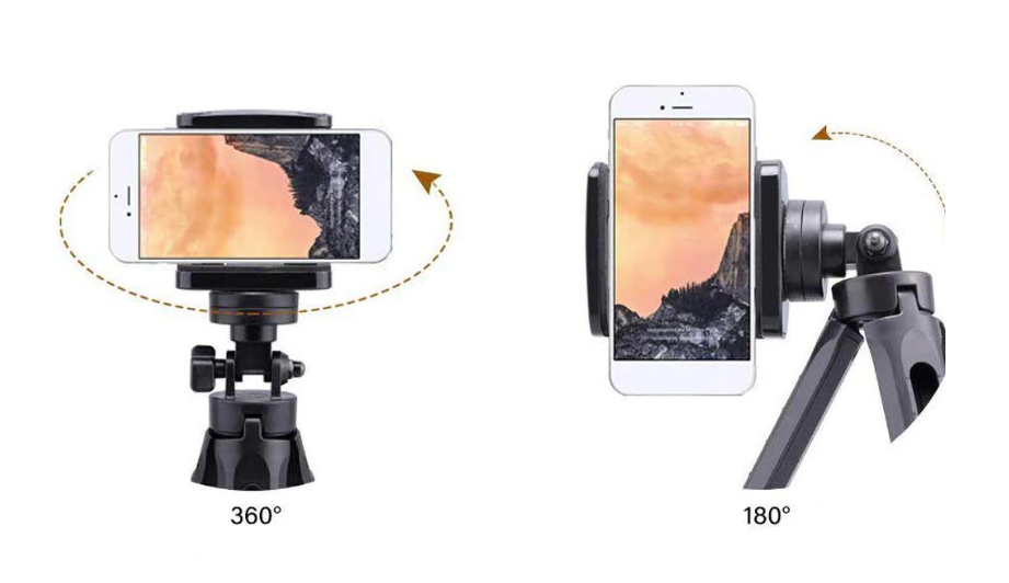 Adjustable Tripod Phone Stand  - 180° and 360°